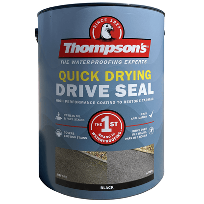 Thompsons Drive Seal Black Quick Drying - 5 Litre - 2026 New Livery
