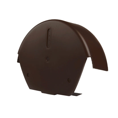 Timloc Universal Dry Fix Round Ridge End Cap Brown