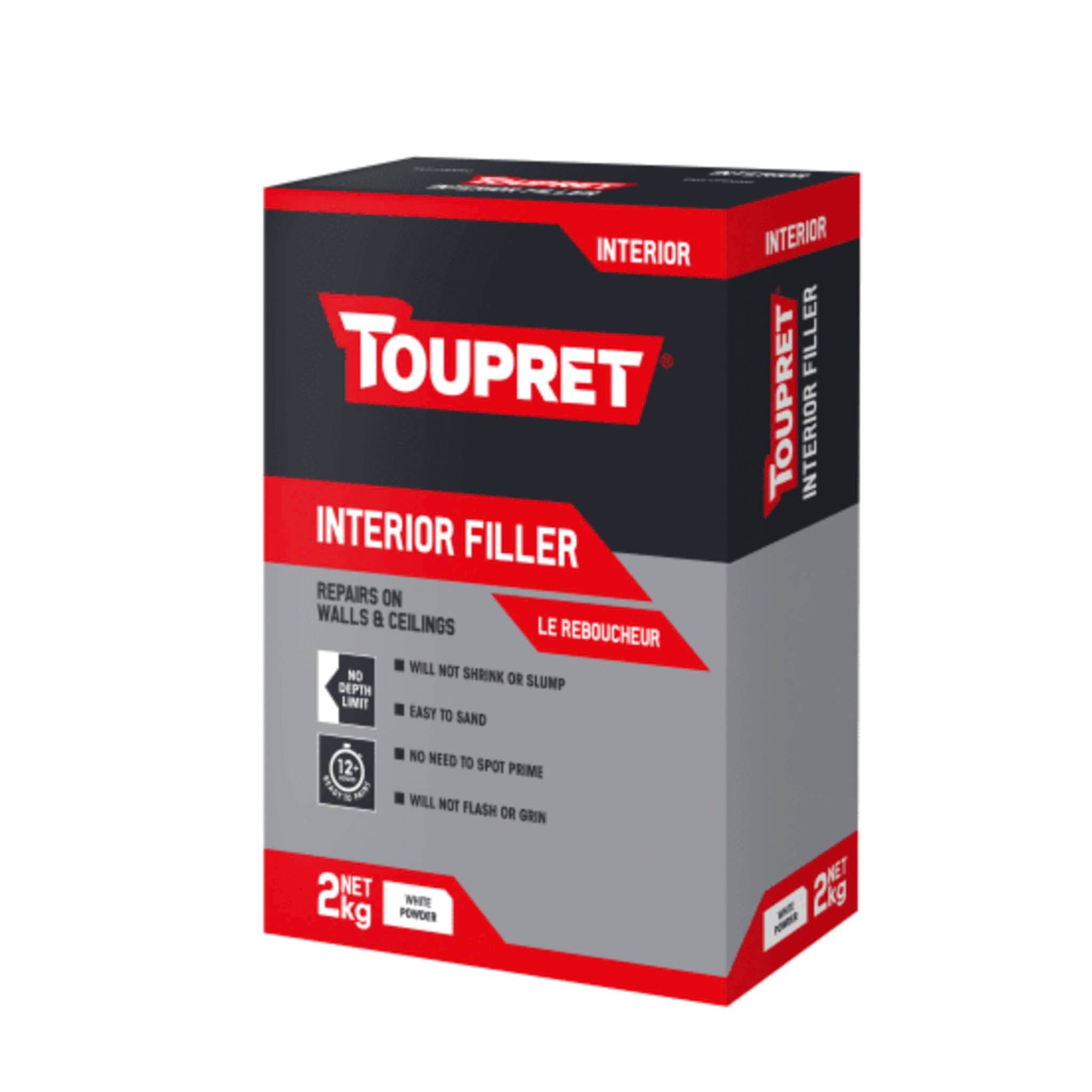 Toupret Interior Filler - 2kg - Transtools Online