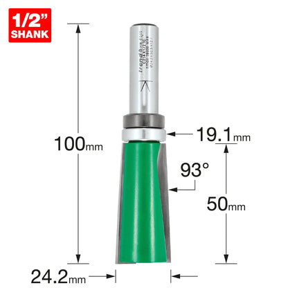 Trend Bearing Guided 3 Degrees Undercut 50mm Cut Router Bit C214X1/2TC Size