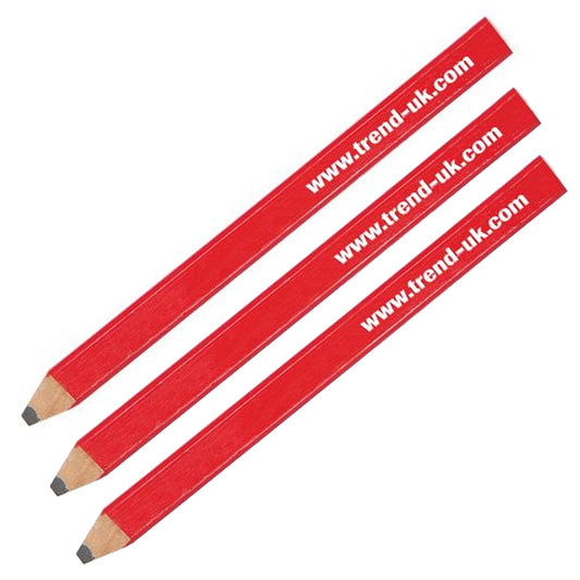 Trend Carpenters Pencils Red Medium 3 Pack PENCIL/CR/3.