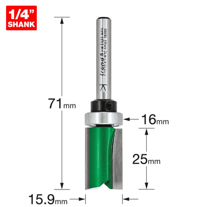 Trend Bearing Guided Profiler 15.9mm Diameter x 25mm Cut C121CX1/4TC Size