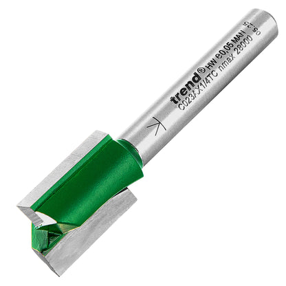 Trend Two Flute Straight Router Cutter 14mm Diameter C023AX1/4TC
