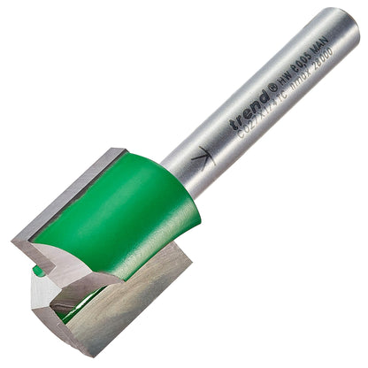 Trend Two Flute Straight Router Cutter 17.5mm Diameter C027X1/4TC