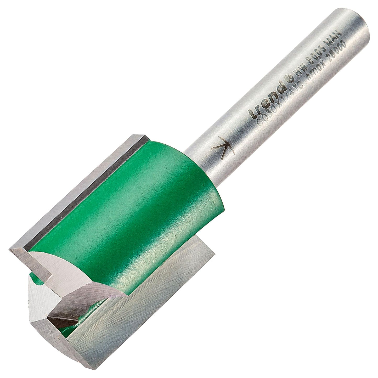 Trend Two Flute Straight Router Cutter 19.1mm Diameter C030X1/4TC