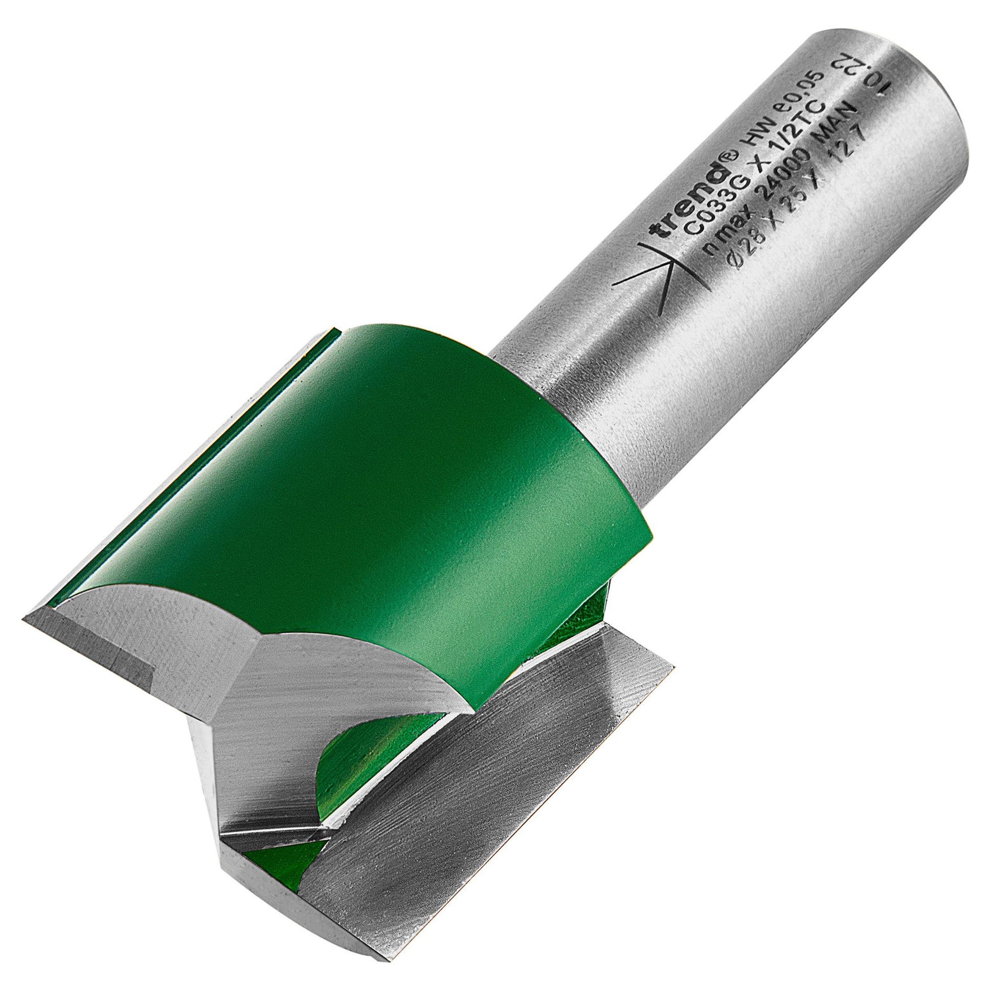 Trend Two Flute Straight Router Cutter 28mm Diameter C033GX1/2TC