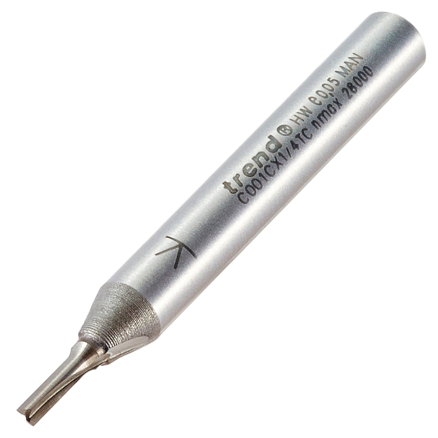 Trend Two Flute Straight Router Cutter 10mm Diameter C001CX1/4TC