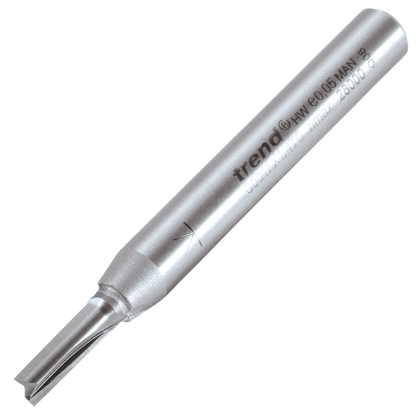 Trend Two Flute Straight Router Cutter 3.4mm Diameter C001FX1/4TC