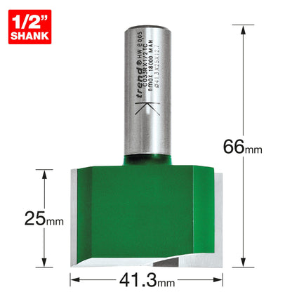 Trend Two Flute Straight Router Cutter 41.3mm Diameter C033RX1/2TC Size