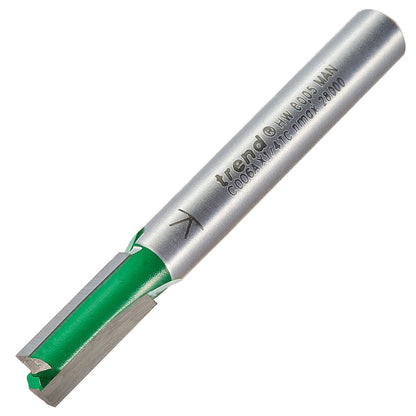 Trend Two Flute Straight Router Cutter 6.3mm Diameter C006AX1/4TC