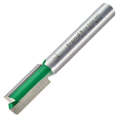 Trend Two Flute Straight Router Cutter 7.9mm Diameter C011X1/4TC