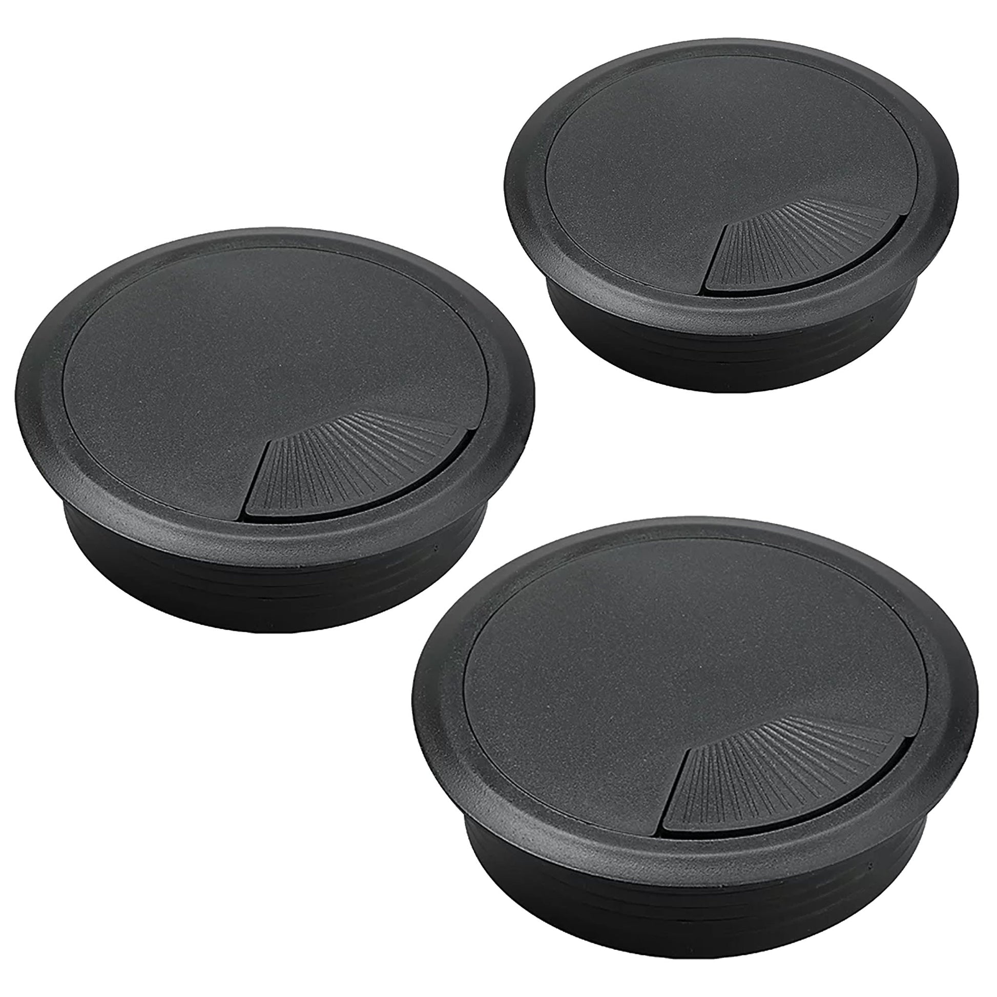 Trend Desk Cable Tidy Insert and Spring Loaded Coverplate CTI/60/PK3