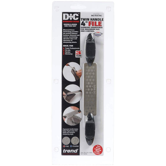 Trend Double Sided Diamond Cross Sharpening File DC/F4T/FC Twin Handle