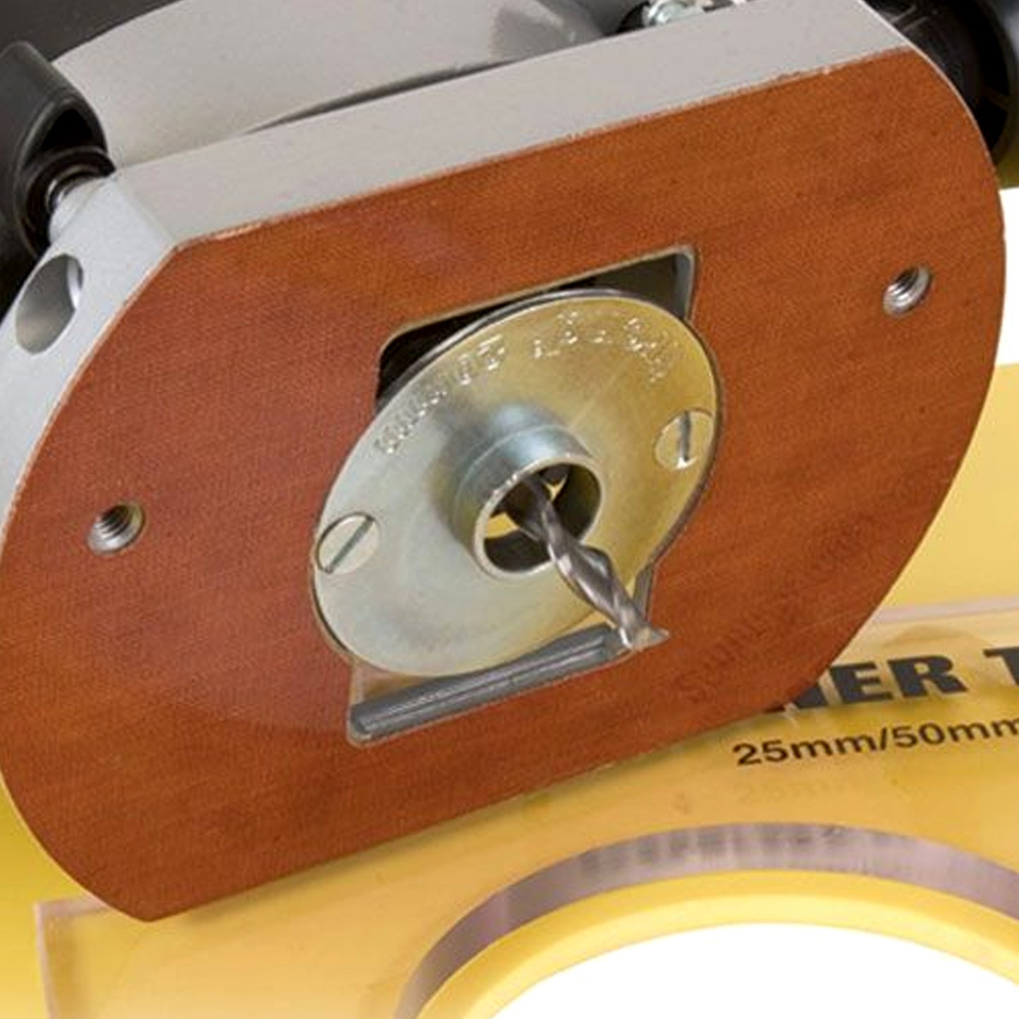 Trend Guide Bush 40mm Diameter GB40 Fitted to a Router