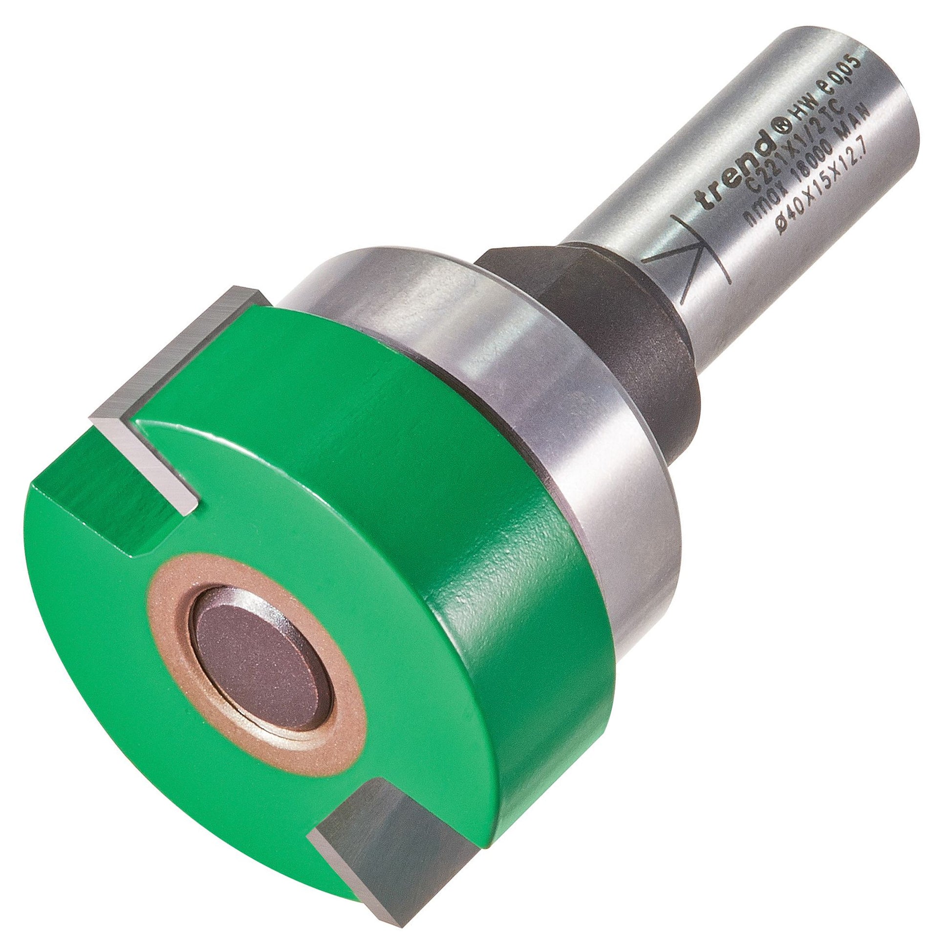 Trend Intumescent Router Cutter 15mm x 40mm Shank 1/in C221X1/2TC
