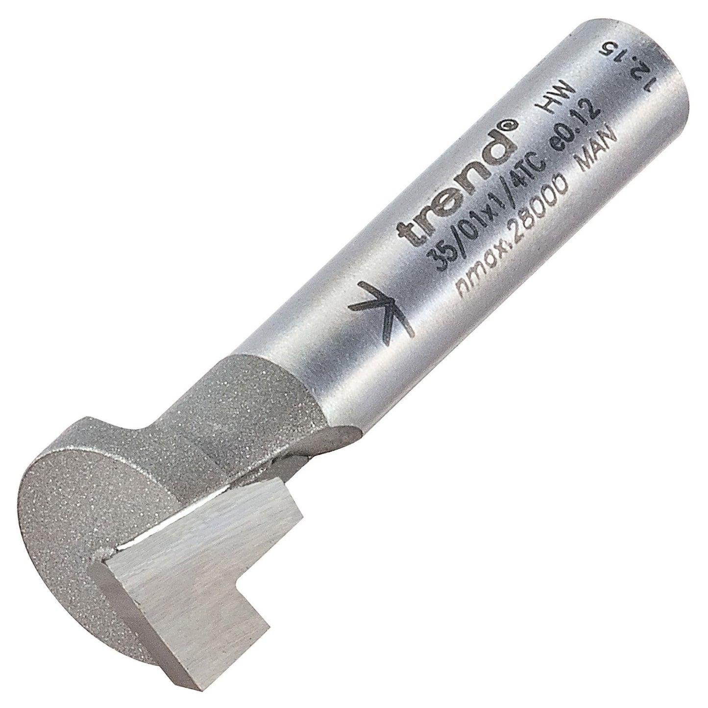 Trend Keyhole Recess Router Cutter 12.7mm x 4.9mm 35/01X1/4TC