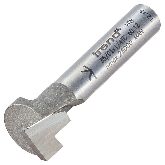 Trend Keyhole Recess Router Cutter 12.7mm x 4.9mm 35/01X1/4TC