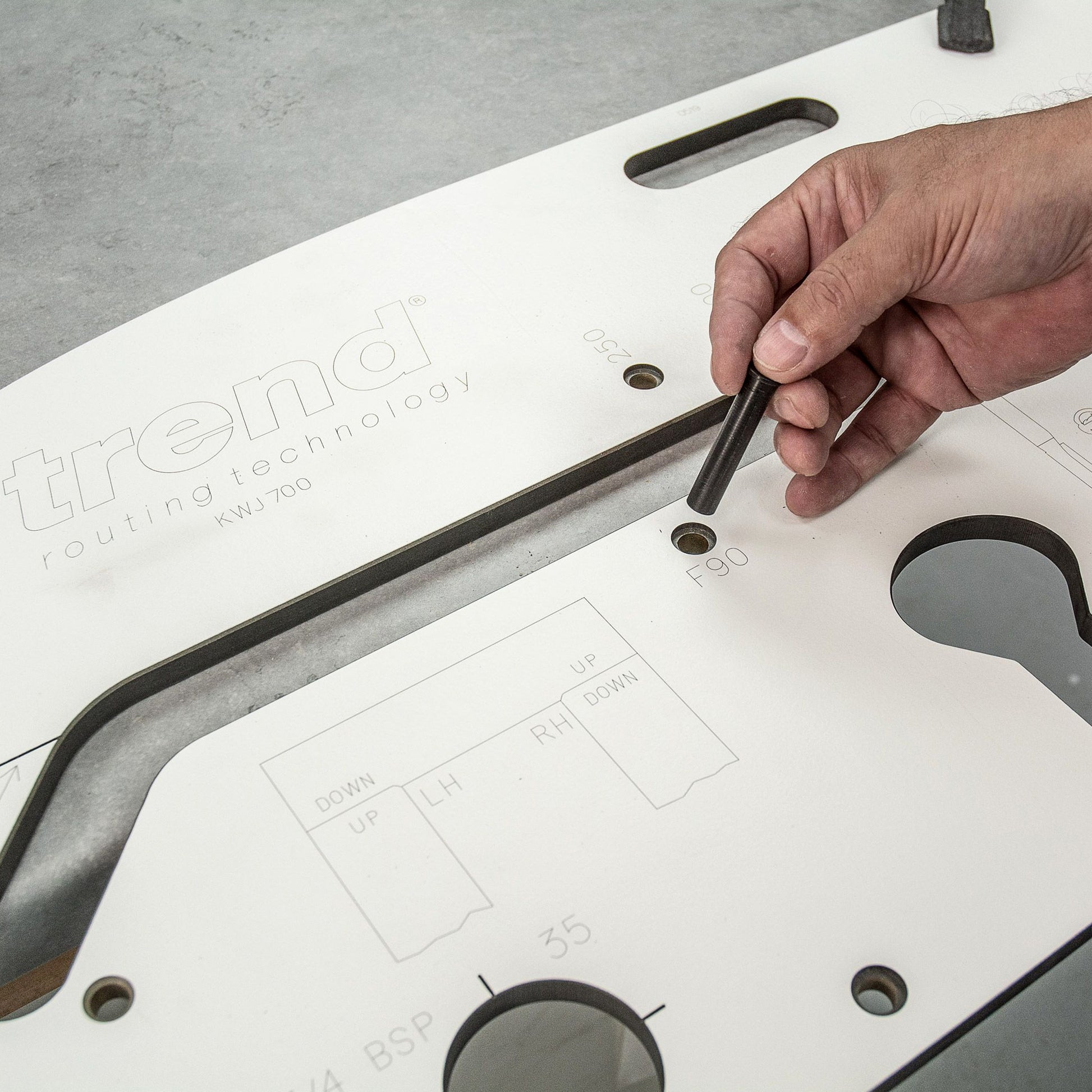 Trend Location Guide Pins for Worktop Jig 4 Pack KWJ/PIN/4 Inserting Into KWJ700 Jig