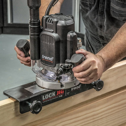 Trend Door Lock Jig 34mm - 58mm LOCK/JIG Routing a Door Lock