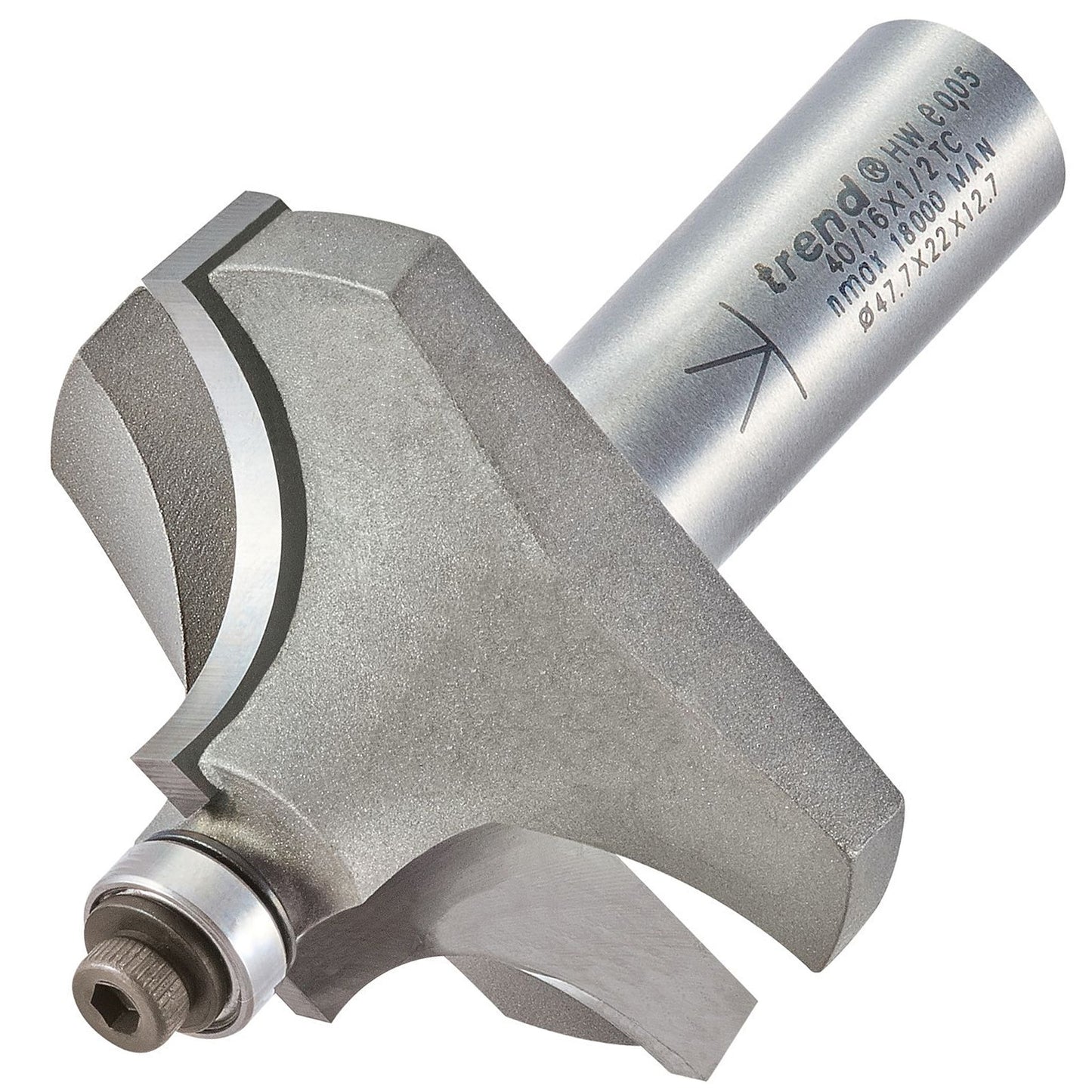 Trend Bearing Guided Ovolo 15.9mm Radius Router Cutter 40/16X1/2TC