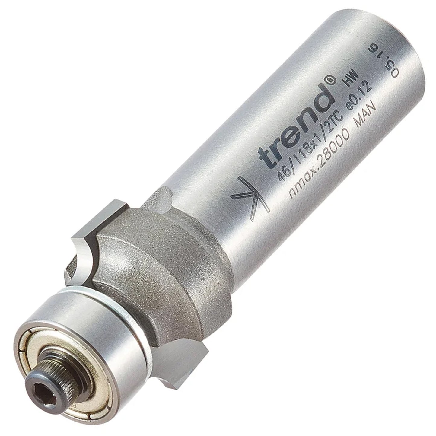 Trend Bearing Guided Ovolo 3mm Radius Router Cutter 46/118X1/2TC