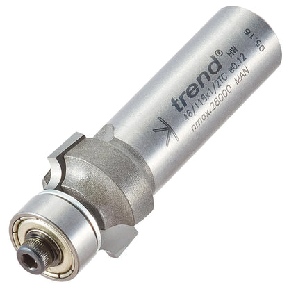 Trend Bearing Guided Ovolo 3mm Radius Router Cutter 46/118X1/2TC