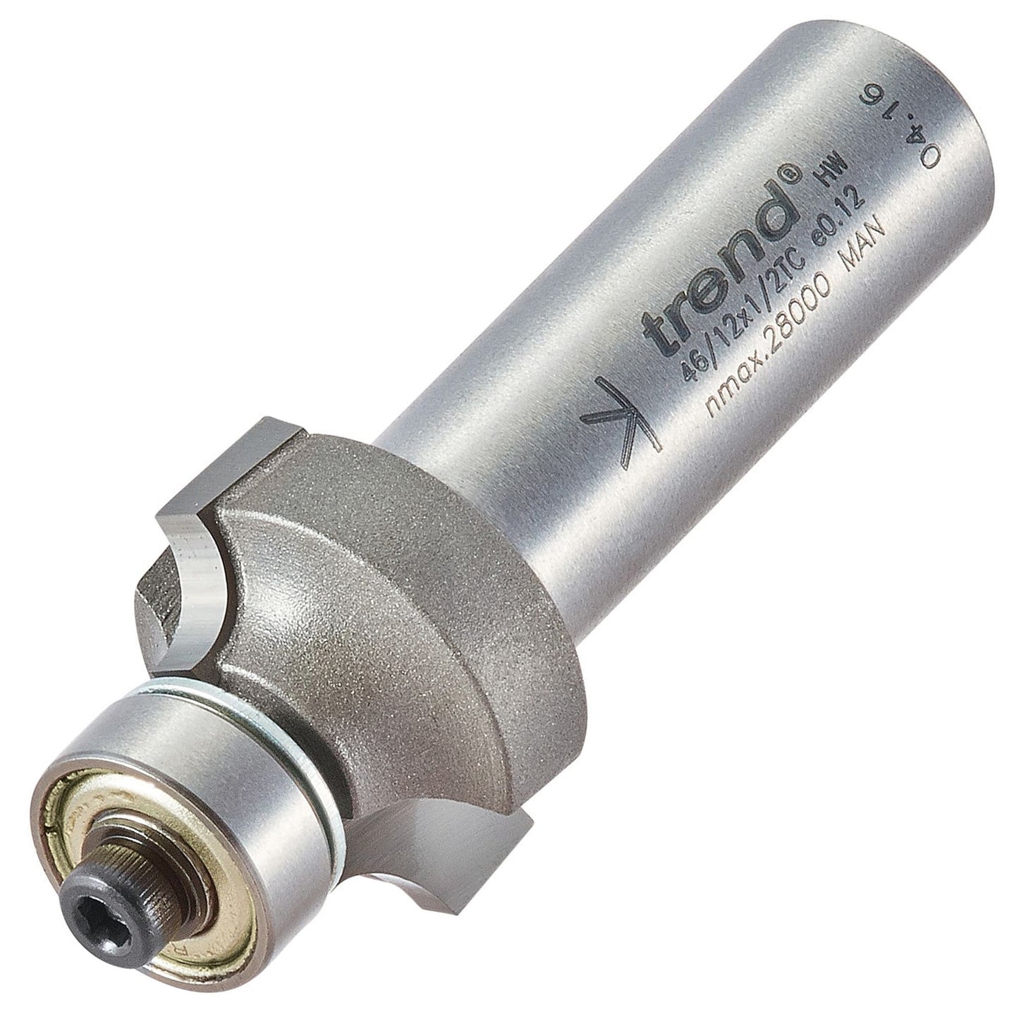 Trend Bearing Guided Ovolo 4.8mm Radius Router Cutter 46/12X1/2TC