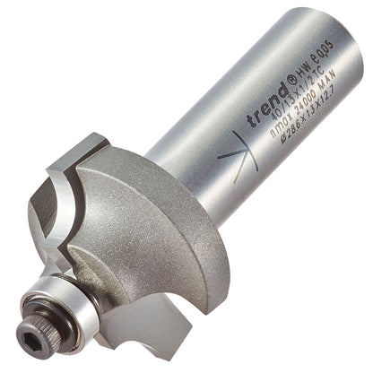 Trend Bearing Guided Ovolo 6.3mm Radius Router Cutter 40/13X1/2TC