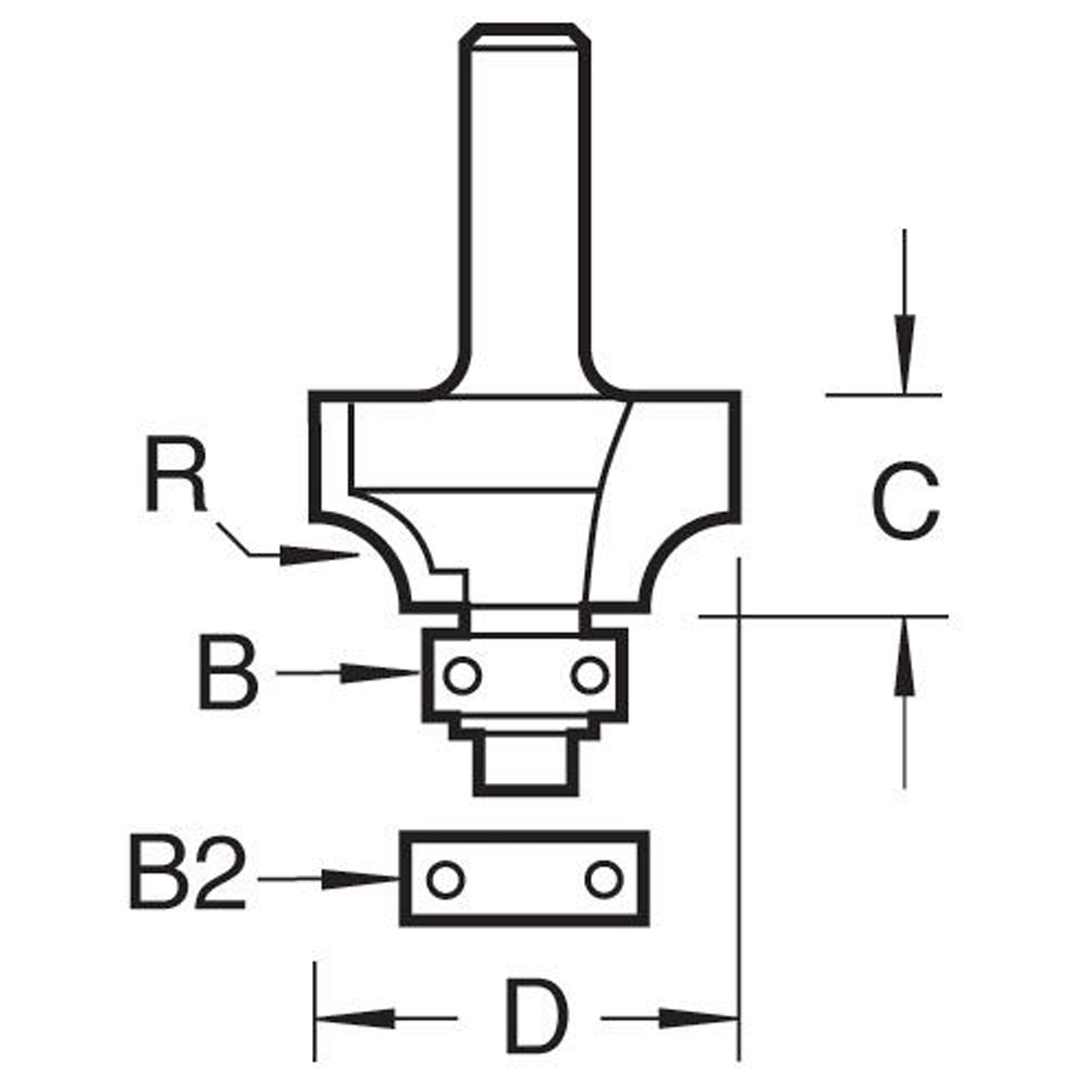Trend Bearing Guided Ovolo Router Cutter Size Guide