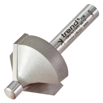 Trend Pin Guided Chamfer Bevel Router Cutter 45 Degree 10H/1X1/4TC
