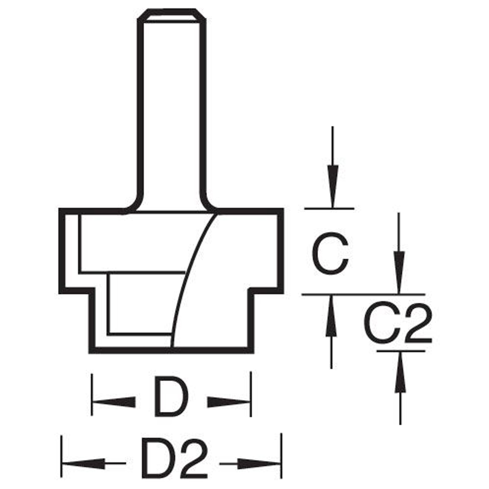 Trend Rebater Recessing Router Cutter Size Guide