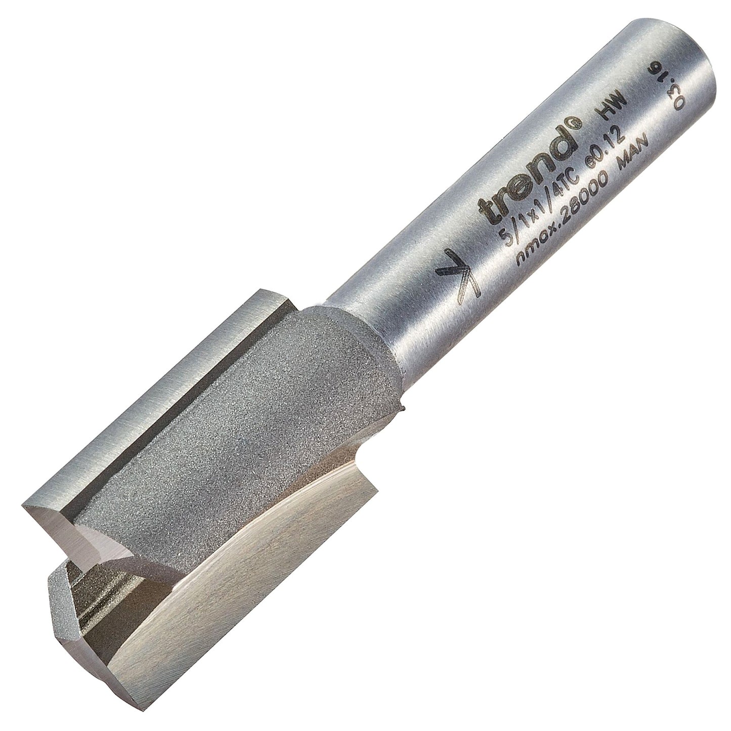Trend Two Flute Hinge Recess Router Cutter 12.7mm 5/1X1/4TC