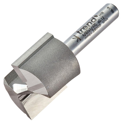 Trend Two Flute Straight Router Cutter 22.2mm Diameter Shank 1/4in 4/07X1/4TC