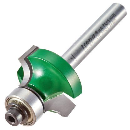 Trend Rounding Over Bearing Guided Router Cutter 3.2mm x 9.5mm Cut C076X1/4TC