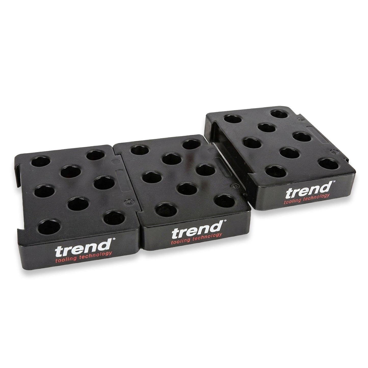 Trend Router Cutter Storage Interlocking Trays Shank 1/4in 4 Pack CST/635/PK1 