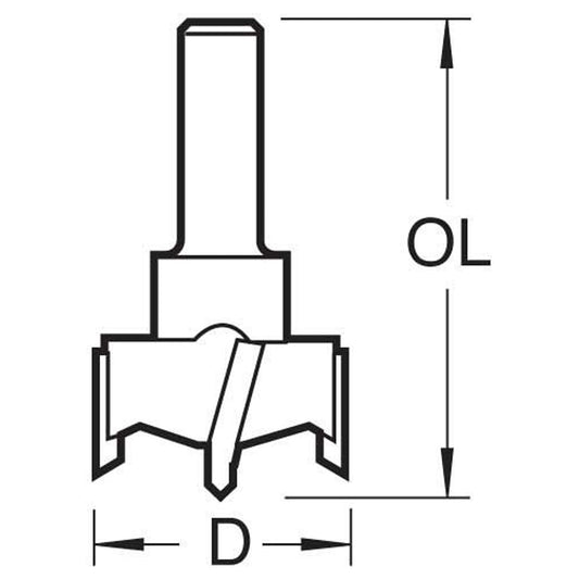 Trend Router Machine Bit Recessed Circular Hinge Size Guide