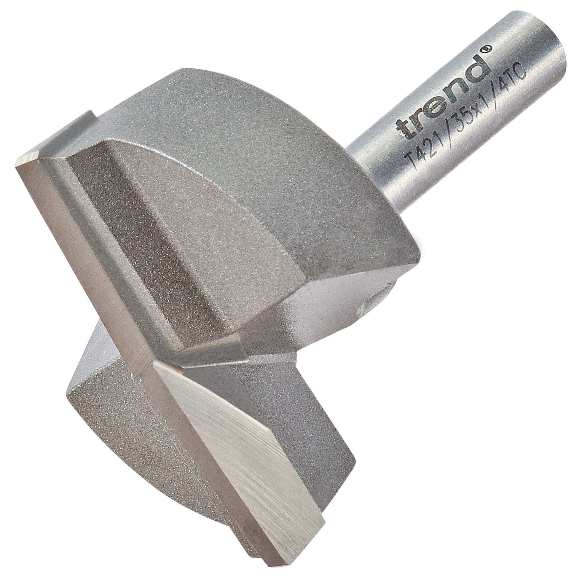 Trend Router Machine Bit 35mm Diameter Recessed Circular Hinge T421/35X1/4TC