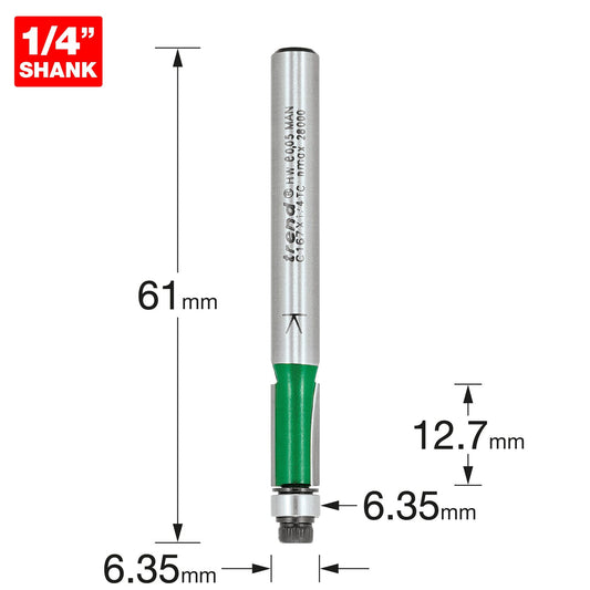 Trend Self Guided Trimmer 6.35mm C167X1/4TC.