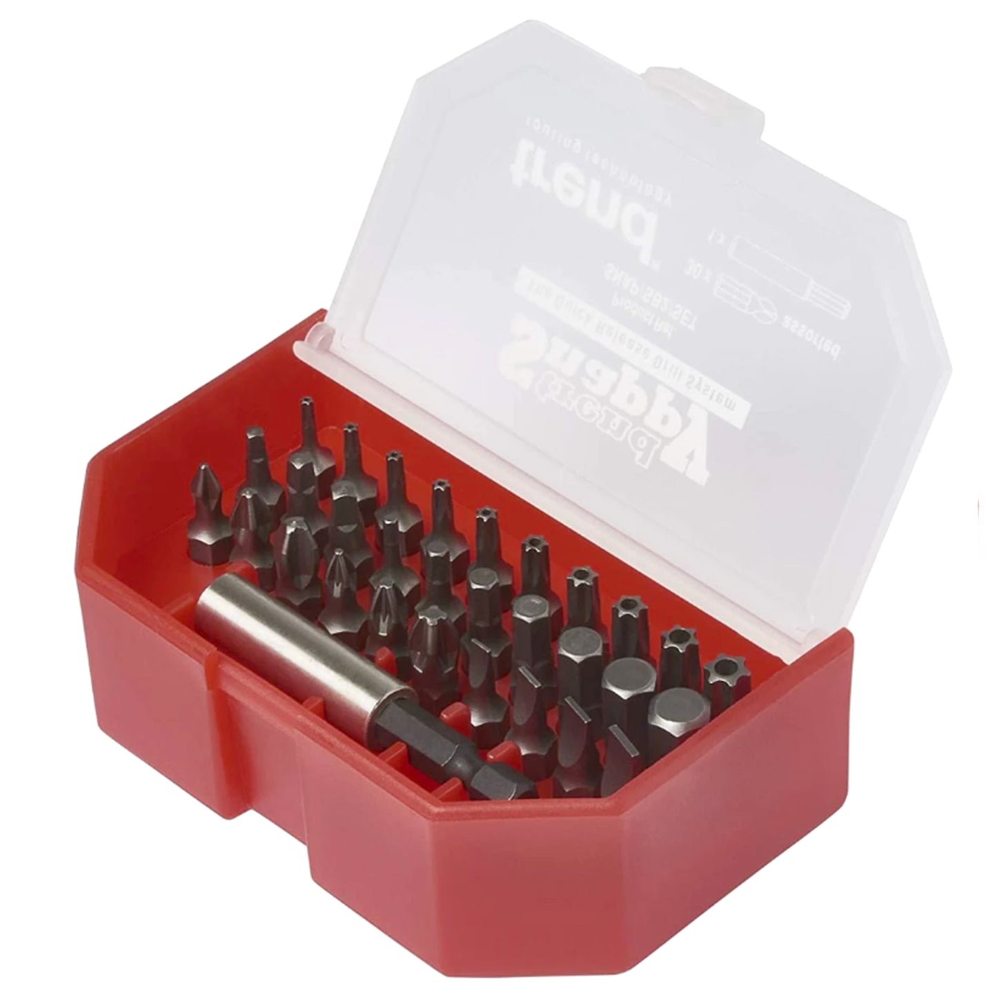 Trend Snappy 31 Piece Screwdriver Bit Set and Magnetic Bit Holder SNAP/SB2/SET Open Showing Driver Bits