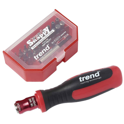 Trend Snappy Hand Driver and Screwdriver 30 Piece Bit Set SNAP/DRV/SET