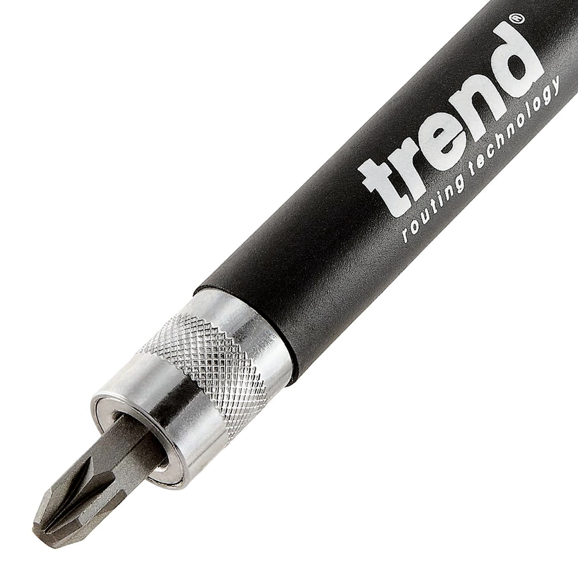 Trend Snappy Magnetic Driver Bit Holder with Pozi PZ3 Bit SNAP/MSH/12 with Retractable Barrel