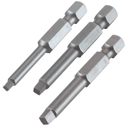 Trend Snappy Square Drive No1 No2 No3 50mm Driver Mixed Bits 3 Pack SNAP/SQ/3