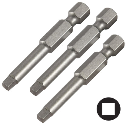 Trend Snappy Square Drive No 3 50mm Driver Bits 3 Pack SNAP/SQ/3 Head