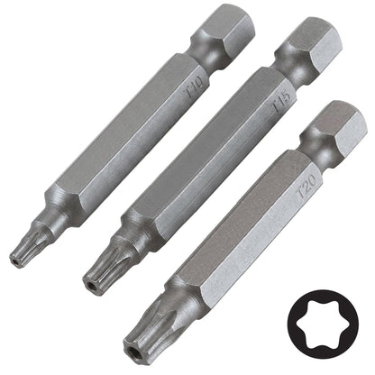 Trend Snappy Torx T10 T15 T20 50mm Driver Bits 3 Pack SNAP/TX/A Head