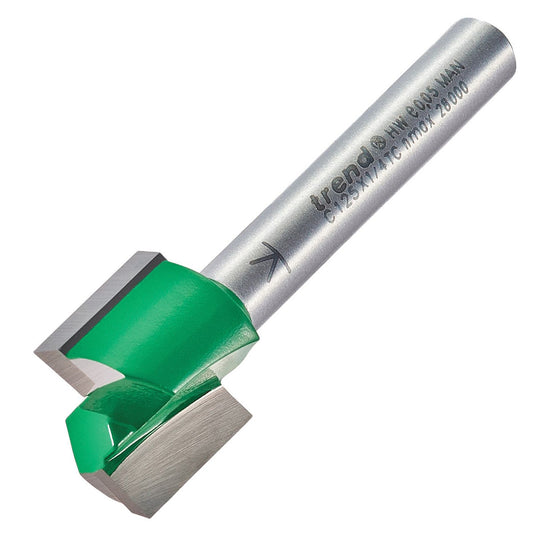Trend Straight 15.9mm Diameter x 12.7mm Cut Router Cutter C125X1/4TC