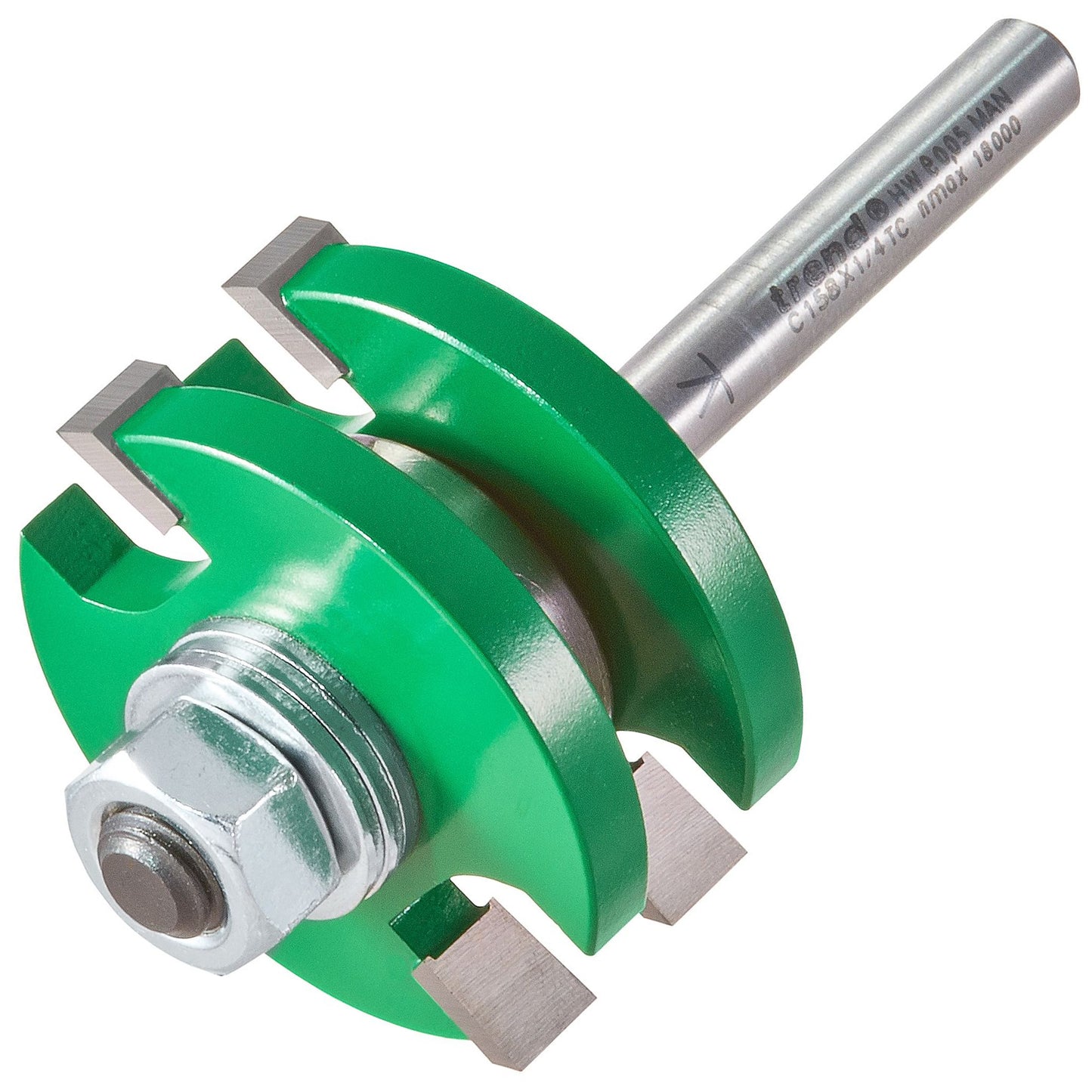 Trend Tongue and Groover Router Cutter Set 41mm Diameter C158X1/4TC