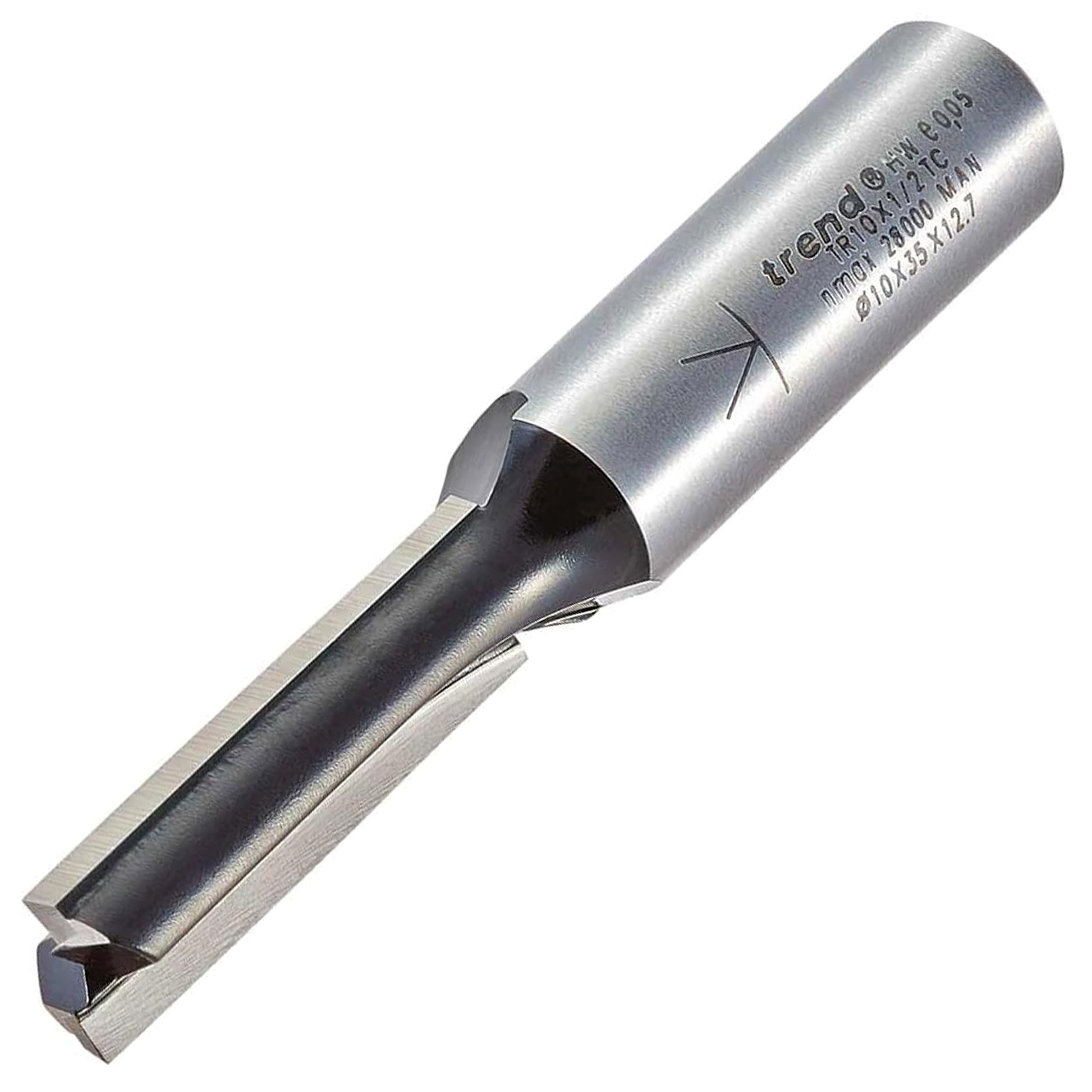 Trend Trade Two Flute Router Cutter 10mm x 35mm Cut TR10X1/2TC