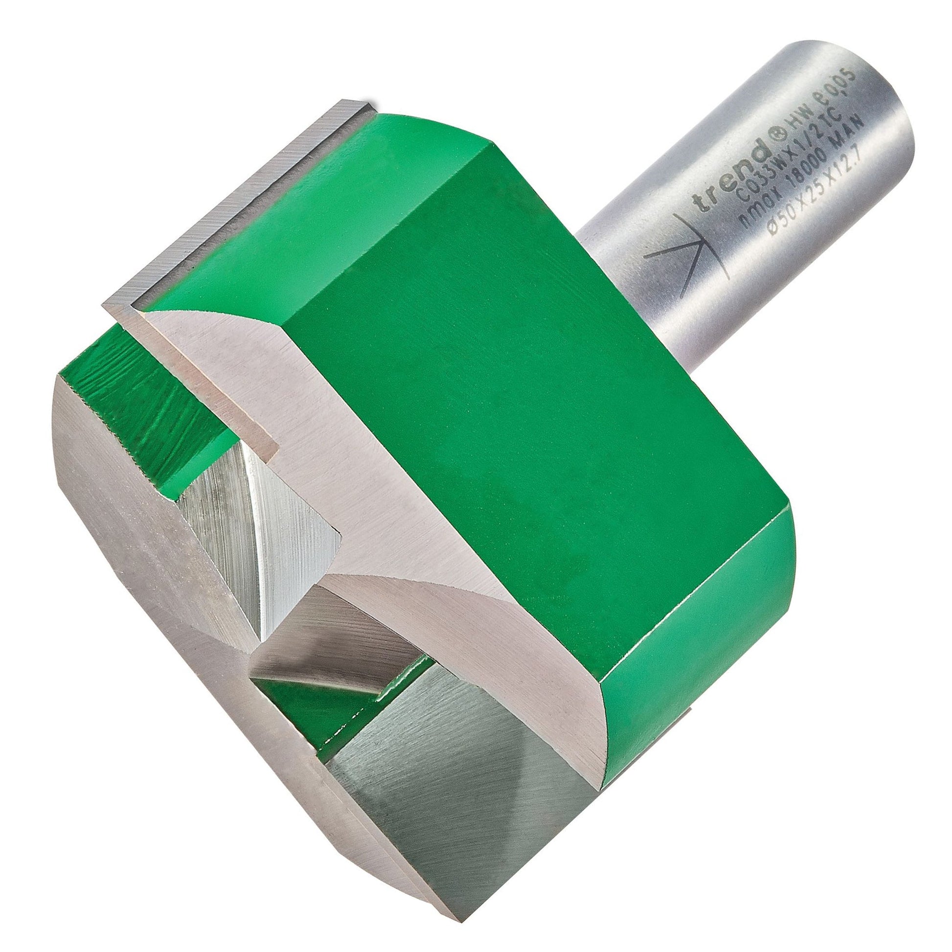 Trend Two Flute Router Cutter 50mm Diameter 1/2in Shank C033WX1/2TC