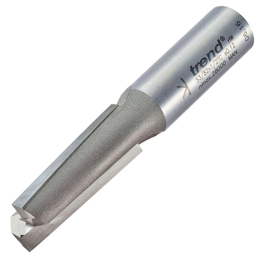 Trend Two Flute Shear Router Cutter 12.7mm Diameter Shank 1/2in 53/82X1/2TC