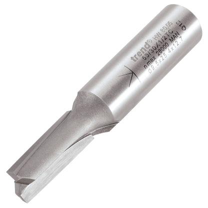 Trend Two Flute Shear Router Cutter 9.5mm Diameter Shank 1/2in 53/30X1/2TC